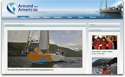 Around the Americas homepage