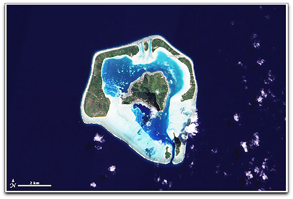 Maupiti Island NASA EO-1