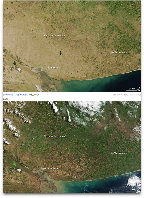 Terra's view of Argentina drought