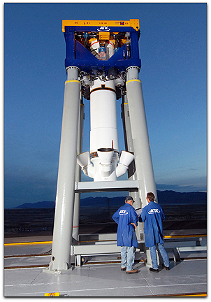 NASA + ATK test firing stand