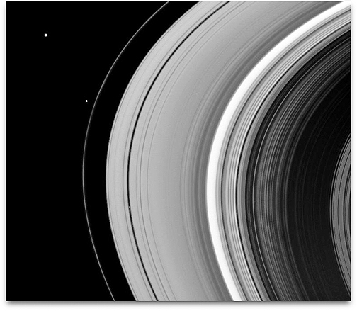 Cassini 3 moon shot