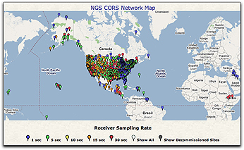 NGS CORS map