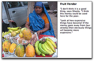 India fruit vendor
