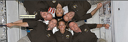 Discovery 124 crew