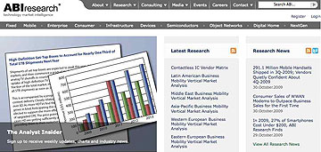 ABI Research homepage (110109)