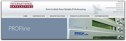 IDC PROFline webpage