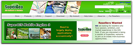 SuperGeo homepage