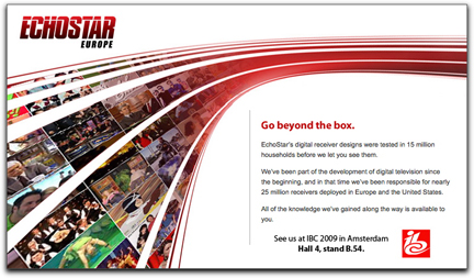 EchoStar Europe homepage
