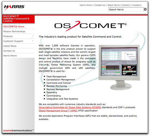 Harris OS/Comet homepage