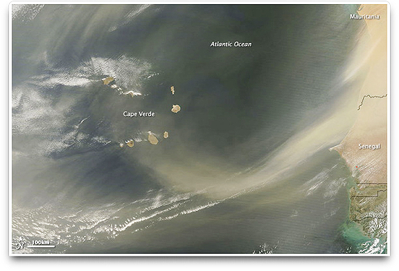 Dust, West Africa, Sahara, NASA, Terrra