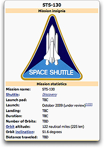 STS 130 insignia