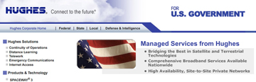 Hughes Government Svcs page