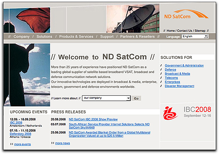 ND SatCom homepage