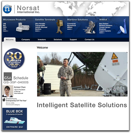 Norsat homepage
