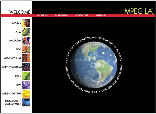 MPEG LA home page