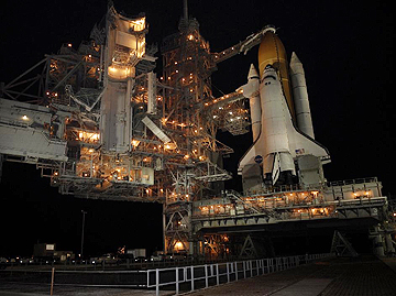 Endeavour awaiting launch
