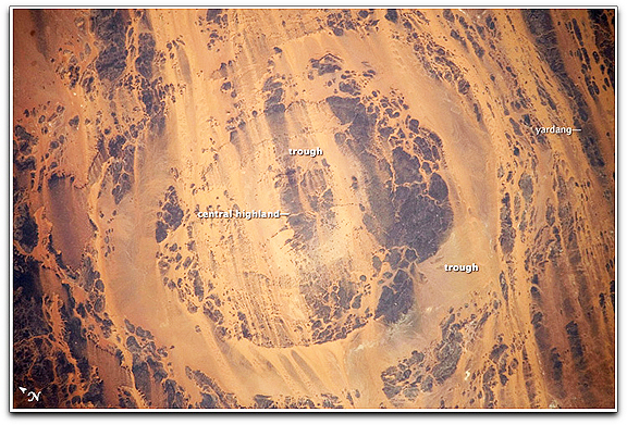 Collision in Chad Aorounga NASA