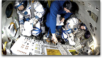 European Astronaut DeWinne in training