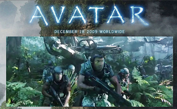Cameron's Avatar movie website