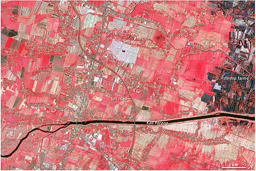 NASA Sidoarjo mud flow photo 1