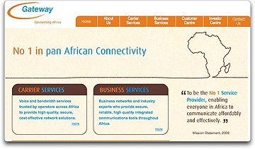 Gateway Communications homepage