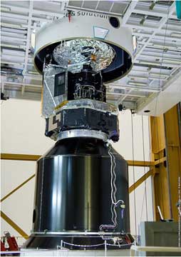 Herschel + Planck fairing lowered into place