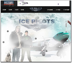 History TV Ice Pilots homepage