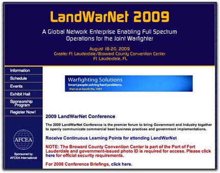 LandWarNet banner