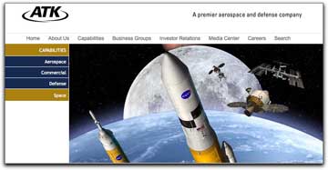 ATK Space webpage