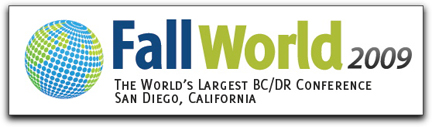 Fall World 2009 conference banner