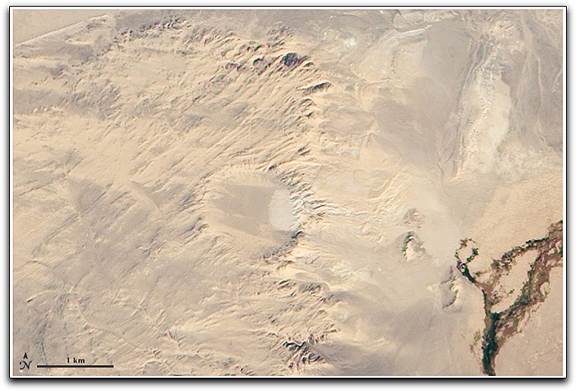 Mongolian crater NASA EO-1