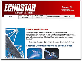 EchoStar Satellite Services homepage
