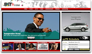 BET homepage