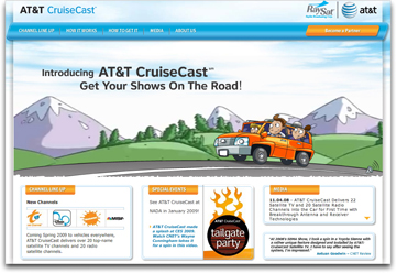 AT&T CruiseCast homepage