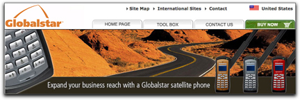Globalstar homepage banner (road)