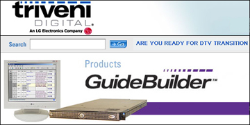 Triveni Digital GuideBuilder banner