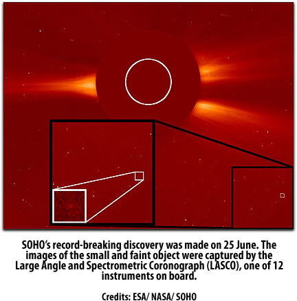 ESA's SOHO comet discovery