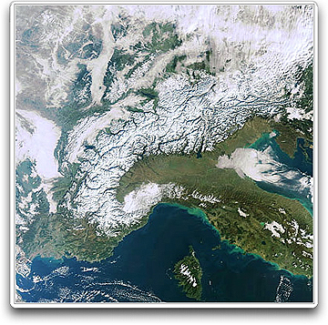 ESA's Envisat image of the Alps