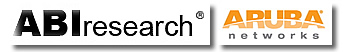 ABI Research + Aruba Networks logos