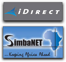 iDirect + SimbaNET logos
