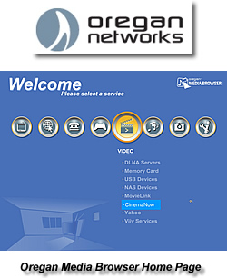 Oregan Media Browser Home Page