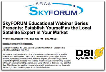 DSI Systems Skyforum webinar page