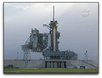 Endeavour on launch pad STS-127