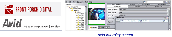 Front Porch Digital _ Avid logos + Interplay scree