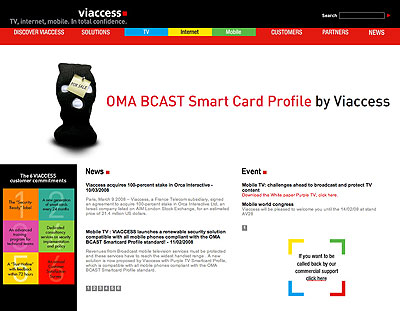 Viaccess home page