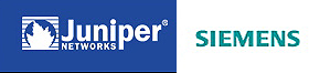 Juniper + Siemens logos