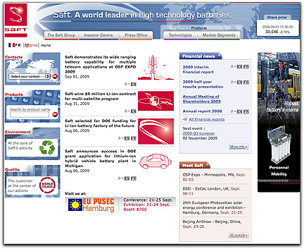 Saft homepage