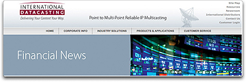 IDC financial news homepage