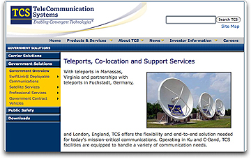TCS Government homepage