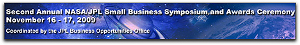 NASA JPL symposium banner